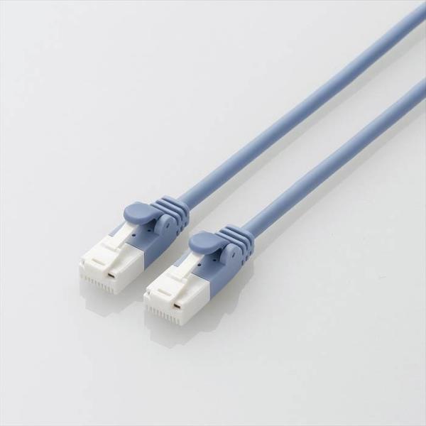 ELECOM �G���R�� �c���܂�h�~���炩LAN�P�[�u��Cat6A���� LD-GPAYT/BU20 ����s��