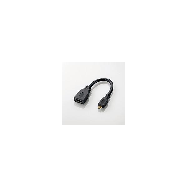 ELECOM �G���R�� HDMI�ϊ��P�[�u�� �^�C�vA-�^�C�vD AD-HDAD2BK ����s�� ���[���ցi�l�R�|�X�j