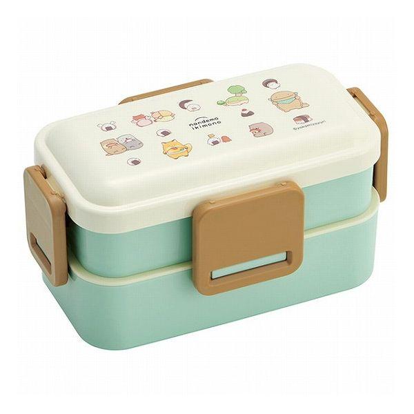 なんでもいきもの 銀イオン抗菌 2段 弁当箱 ふわっと盛れる 4点ロック