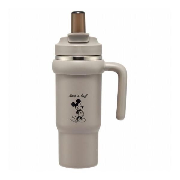 ディズニー disny ミッキー シンプルロゴ ハンドル付 タンブラー 830ml