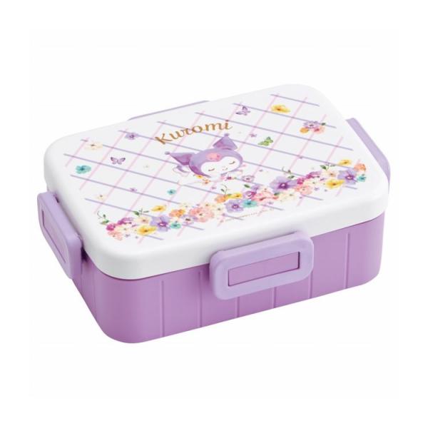 サンリオ sanrio クロミ パステル水彩花柄 4点ロック 弁当箱 650ml