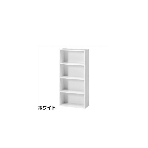 WHYTO BDラック(BOOK&DVD) ホワイト HP9418WH カラーボックス 4段