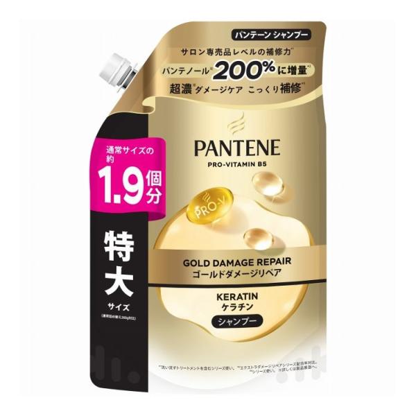P&Gジャパン パンテーン ゴールドダメージリペア シャンプー 500g (詰め替え用 特大サイズ) ×2個