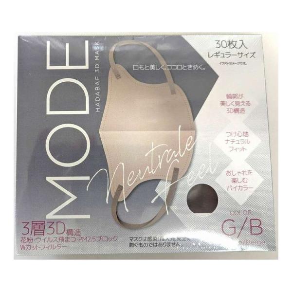 単品8個セット HADARIKI 肌映え3Dマスク・モード グレージュ/ベージュ