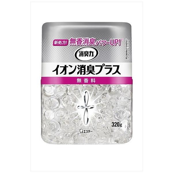 単品2個セット 消臭力クリアビーズイオン消臭P本体無香料 320G エステー 代引不可
