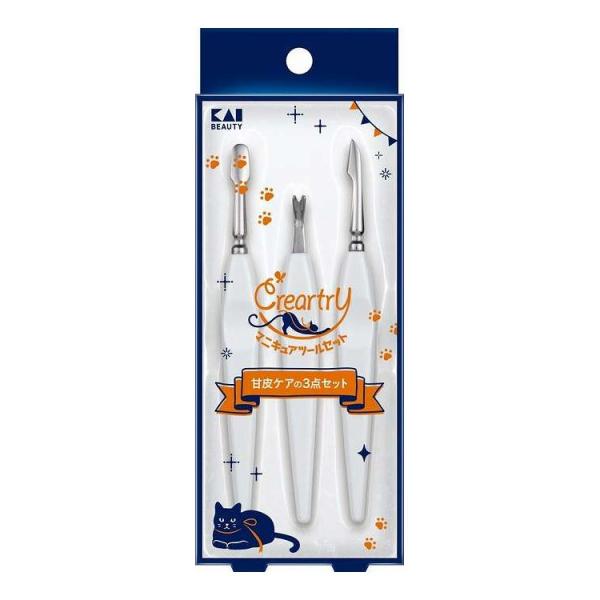 [Release date: June 20, 2025]【商品詳細】甘皮ケアの３点セット。甘皮押し、甘皮切り、甘皮リッパー。成分:金属部：ステンレススチール、ハンドル：スチロール樹脂商品区分:日用雑貨品、他メーカー名:貝印生産国・加工国:...