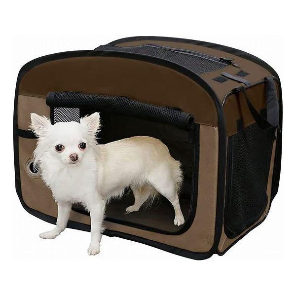 [Release date: May 17, 2023]【商品説明】パッと広げてすぐ使える、布製折りたたみソフトケージです。小さく折りたたみ収納や持ち運びにも便利です。天面はファスナーで開閉可能になり、上部からのぺットの出し入れができます。...