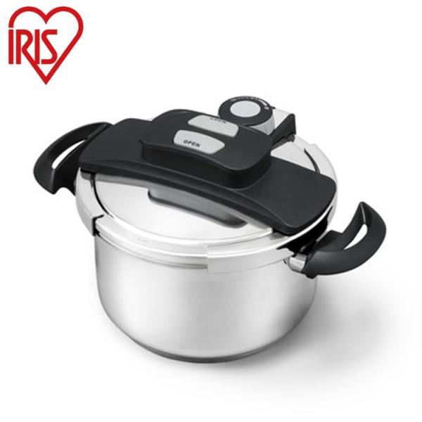 他サイト： アイリスオーヤマ 両手圧力鍋5L 両手鍋 圧力鍋 RAN-5L IRIS OYAMA キッチン 調理用品 キッチンツール 代引不可の商品画像