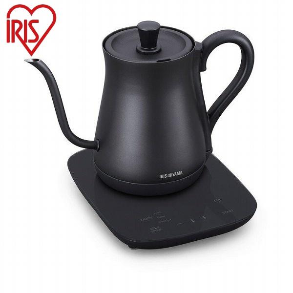 他サイト： アイリスオーヤマ 電気ケトル 温度調節付 IKE-C601T-HAアッシュ ドリップケトル 温度調節付 IRIS OYAMA 代引不可の商品画像