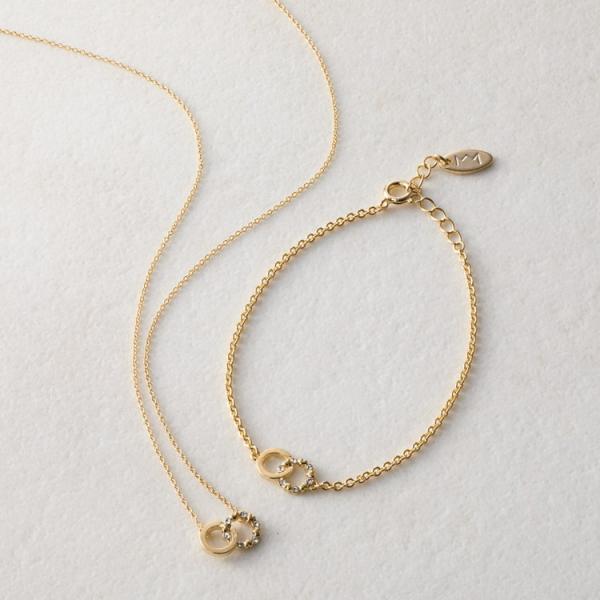 ダブルリングペンダント・ブレスレットセット ミチコ ロンドン コシノ