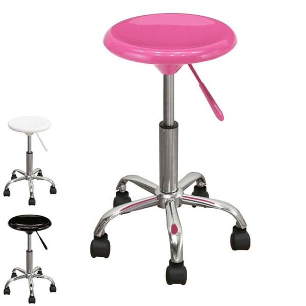 [Release date: October 20, 2023]【商品名】ガス圧チェアー【サイズ】幅41×奥行41×高さ46〜62cm【材質】スチール・ABS樹脂・クロームメッキ【生産国】中国【商品詳細】耐荷重：約80kg座面にはゆるやかな...