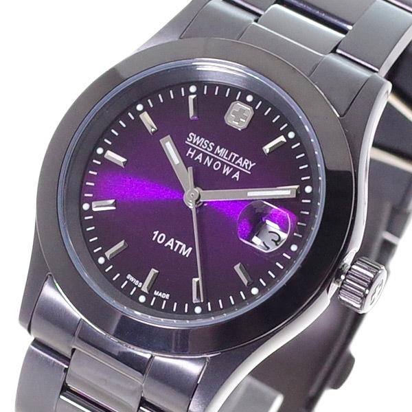 スイスミリタリー SWISS MILITARY 腕時計 メンズ ML-189 クォーツ パープル ブラック 国内正規