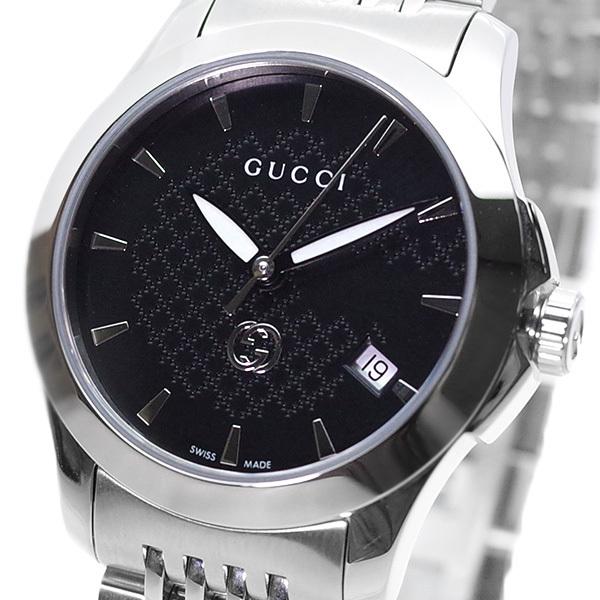 �O�b�` GUCCI �r���v ���f�B�[�X YA1265006 �N�H�[�c �u���b�N �V���o�[ ��������