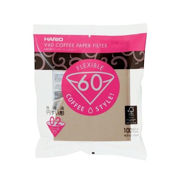 HARIO �n���I V60�y�[�p�[�t�B���^�[ 1~4�t�p 100������ VCF-02-100M