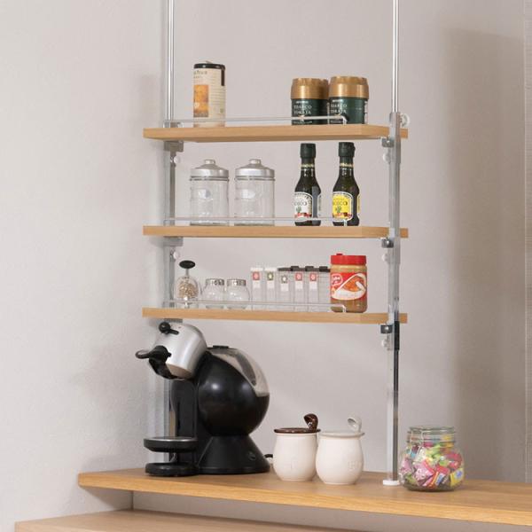 [Release date: September 5, 2025]このラックは無段階に高さ調節ができるので、そんなお悩みを解消してくれます。キッチンのカウンター上の空間を有効に活用し、省スペースでも色んな物が置けるので、煩雑になりがちな小物...