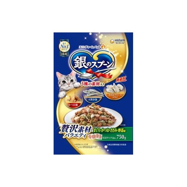 他サイト： 銀のスプーン贅沢素材バラエティ まぐろ・かつお・ささみ・野菜味 750gの商品画像