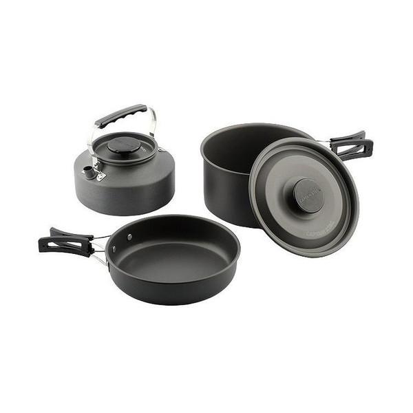 他サイト： キャプテンスタッグ CAPTAIN STAG Easy アルミクッカーセットの商品画像