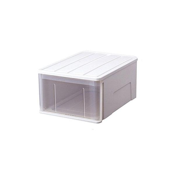 他サイト： たっぷり収納ケース ホワイト 引き出し プラスチック55M 代引不可の商品画像