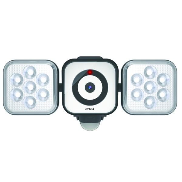 RITEX ムサシ LEDセンサライトX防犯カメラ 8W×2灯 C-AC8160