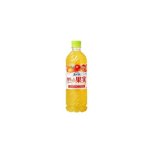 サントリー 天然水 きりっと果実オレンジ＆マンゴー ペット 600ml x24
