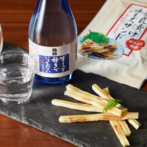 日本酒300mlと老舗酒問屋が目利きした旨いつまみ 奈良漬けチーズサンド