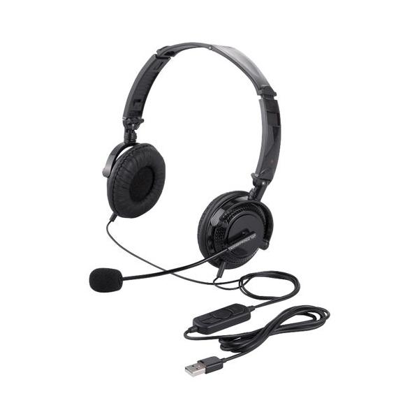 BUFFALO BFKOS �����w�b�h�o���h���w�b�h�Z�b�g USB�ڑ�/�܂肽���݃^�C�v �u���b�N BSHSUH13BK(������s��)