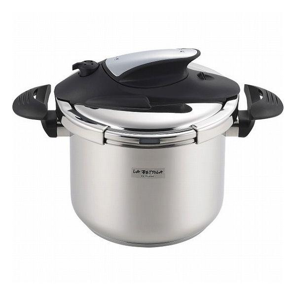 落合務 ラ ベットラ 落合務 ステンレス圧力鍋 22 cm 6 L LB-158 鍋ケトルフライパン ステンレス鍋 圧力鍋 代引不可