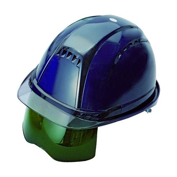 他サイト： トーヨーセフティ ヘルメット ヴェンティープラス シールド面付 紺 NO.391FSGNYの商品画像