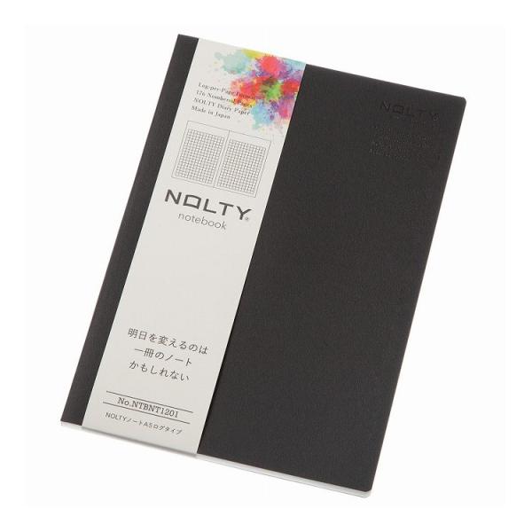 他サイト： NOLTYノート A5 ログタイプ NTBNT1201 ブラック 糸綴じ製本 176頁 ナンバリング付き 用紙 NOLTYダイアリーペーパー ノート 文房具 ステーショナリーの商品画像
