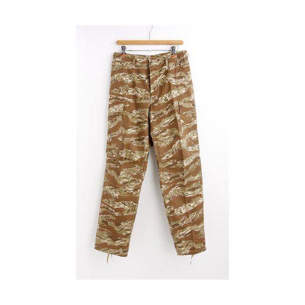アメリカ軍 BDU カーゴパンツ ／迷彩服パンツ 〔 Sサイズ 〕 リップストップ YN521007 デザート タイガー 〔 レプリカ 〕 【北海道・沖縄・離島配送不可】 タイガー（TIGER） アメリカ軍 BDU カーゴパンツ ／迷彩服パンツ 〔 S