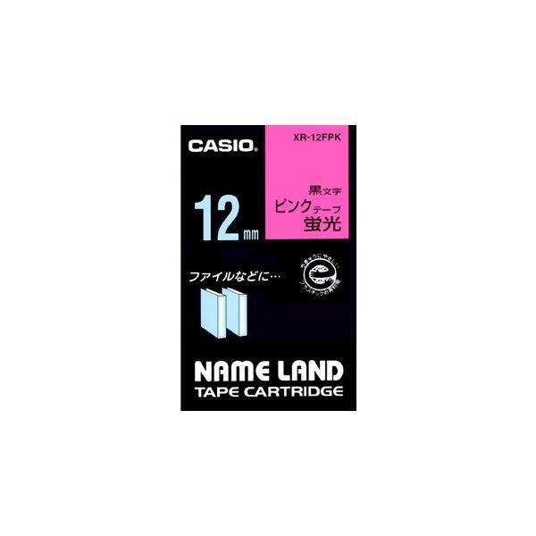 �i�܂Ƃ߁j �J�V�I CASIO �l�[�������h NAME LAND �X�^���_�[�h�e�[�v 12mm×5.5m �u���s���N�^������ XR-12FPK 1�� �k×5�Z�b�g�l ����s��