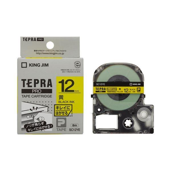 �i�܂Ƃ߁j �L���O�W�� �e�v�� PRO �e�[�v�J�[�g���b�W �L���C�ɂ͂����郉�x�� 12mm ���^������ SC12YE 1�� �k×5�Z�b�g�l ����s��