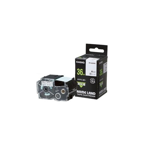 i܂Ƃ߁j JVI CASIO l[h NAME LAND Se[v 36mm×5.5m ^ XR-36GWE 1 k×2Zbgl s