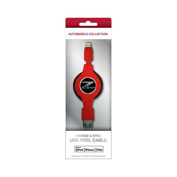 (�܂Ƃ�)NISSAN �������C�Z���X�i FAIRLADY Z CHARGE �� SYNC USB REEL CABLE FOR IPHONE RED NZMUJ-R1RD�k×2�Z�b�g�l ����s��