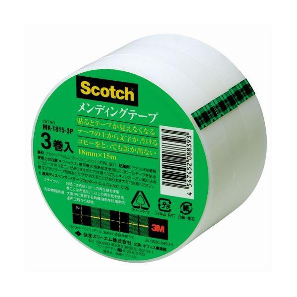 (܂Ƃ) 3M XRb` fBOe[v 努 18mm×15m MK-1815-3P 1pbNi3j k×10Zbgl s