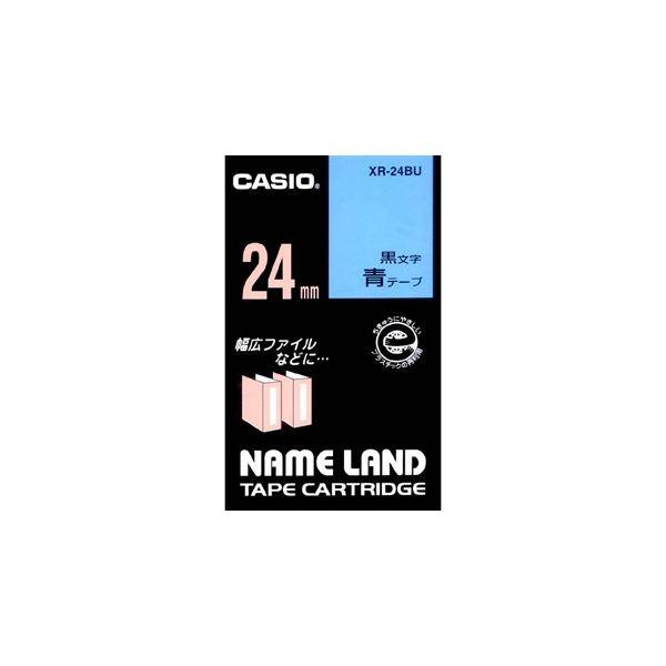 (܂Ƃ) JVI CASIO l[h NAME LAND X^_[he[v 24mm×8m ^ XR-24BU 1 k×10Zbgl s