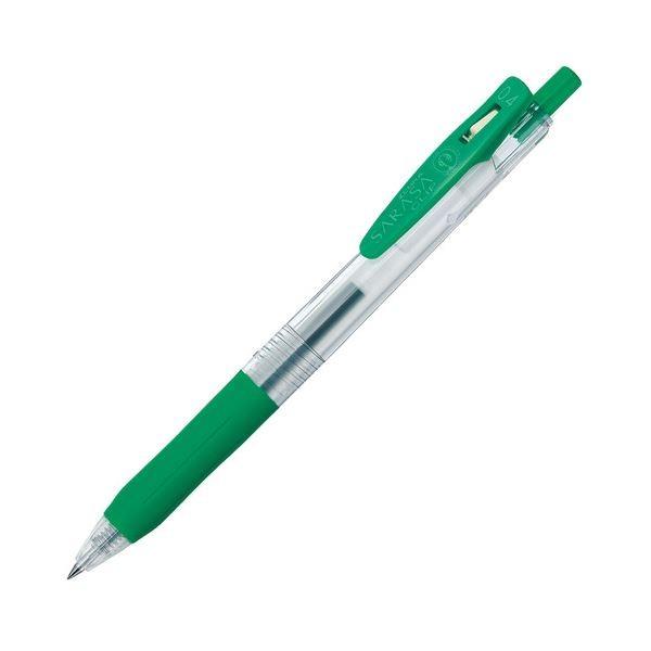 (まとめ) ゼブラ ゲルインクボールペン サラサクリップ 0.4mm 緑 JJS15-G 1本 〔×100セット〕