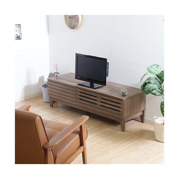 テレビ台【幅120cm   ミディアブラウン AV機器収納対応 コード穴 テレビ台/ローボード 〔幅120cm ミディアムブラウン〕 AV機器収納対応