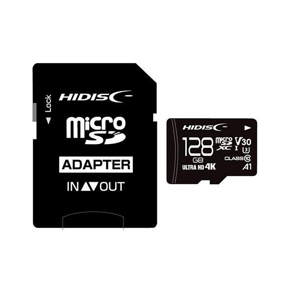 HIDISC microSDXCJ[h 128GB CLASS10 UHS-I Speed class3 A1Ή HDMCSDX128GCL10V30 s