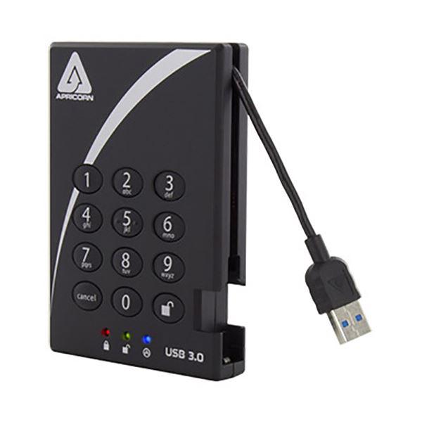 Apricorn AegisPadlock �Ïؔԍ��Ή��|�[�^�u��HDD 2TB A25-3PL256-2000�iR2�j1�� ����s��