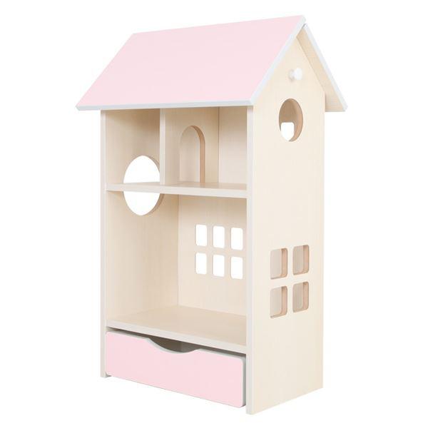 日本製 ドールハウスシェルフ　ベビーピンク 日本製 ドールハウスシェルフベビーピンク