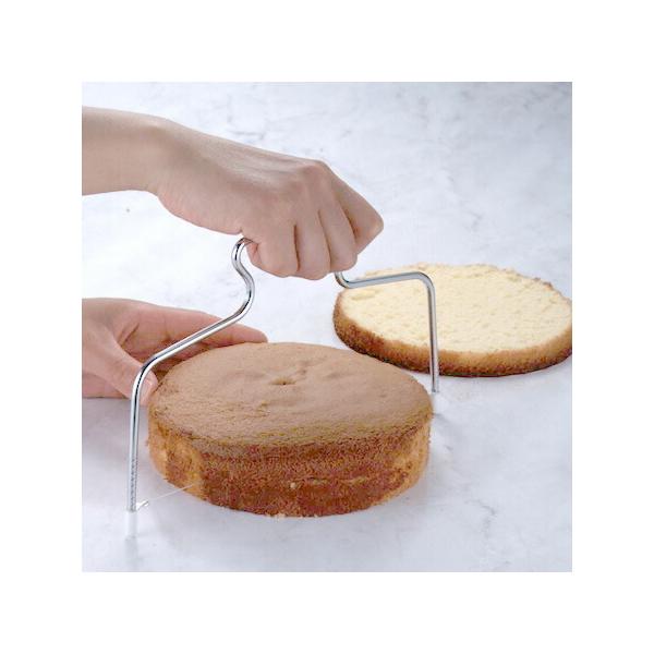 新作ウエア ケーキ スライサー 2個 ピンク カット カッター 誕生日 お菓子 スポンジ スポンジスライサー ピンク スポンジカット クリスマス ケーキ