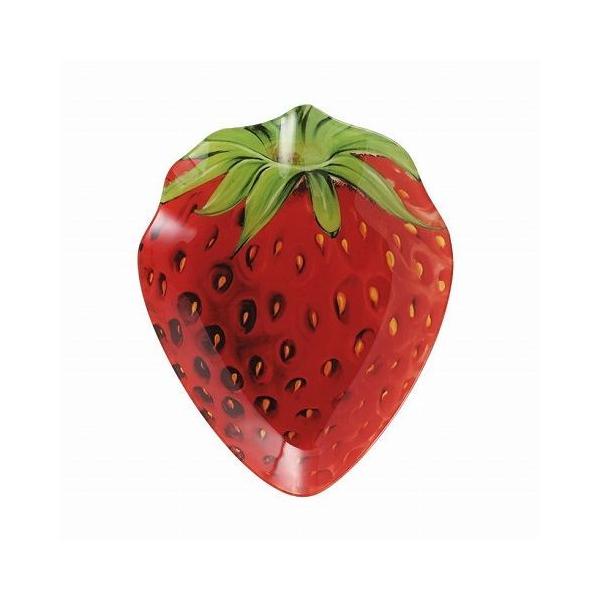 GLASS FARMER PLATE STRAWBERRY KX t@[}[ v[g G815-973SB DULTON _g  킢 s