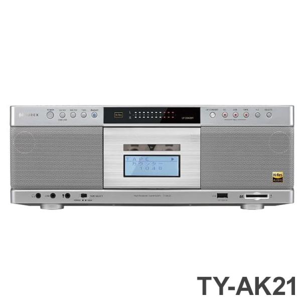 CDラジオカセットレコーダー 東芝 TY-AK21 S ワイドFM FM/AM ラジオ SD