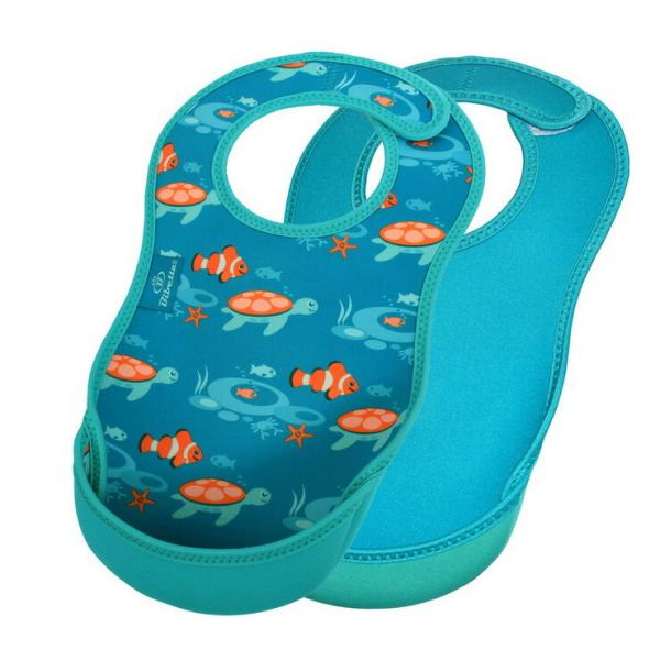 他サイト： Bibetta ビベッタ ウルトラビブ 2枚入 トロピカルフィッシュ ターコイズシーの商品画像