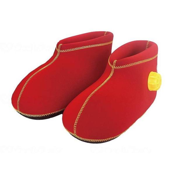 他サイト： ヘルメット潜水 やわらか湯たんぽ 足用ショートタイプ レッド S 909011_180_S 代引不可の商品画像