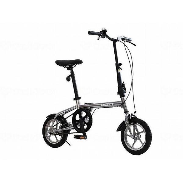 1台 GRAPHIS ノーパンクタイヤ折り畳み災害対策 自転車/シルバー/- シルバー GR121 572601_830_-(代引不可)【送料無料】 1台 GRAPHIS ノーパンクタイヤ折り畳み災害対策 自転車/シルバー