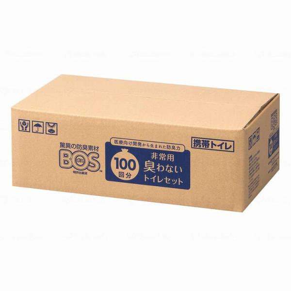 他サイト： クリロン化成 BOS非常用臭わないトイレセット/箱/100回分 代引不可の商品画像