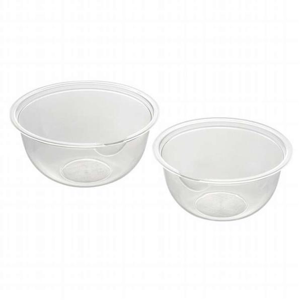 [Release date: October 27, 2025]【商品詳細】電子レンジで使える便利なボウル。材質:ポリメチルペンテン生産国:日本セット内容:ボウル小（径17×8.1cm）・ボウル大（径19×8.7cm）×各1