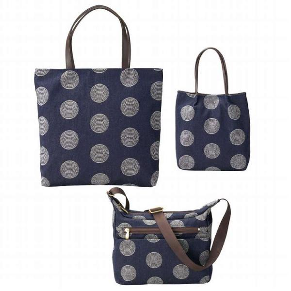 岡山県井原産デニムバッグ3点セット RLM10000/8000/3500NV(代引不可)【送料無料】 岡山県井原産デニムバッグ3点セット RLM10000/8000/3500NV 代引不可